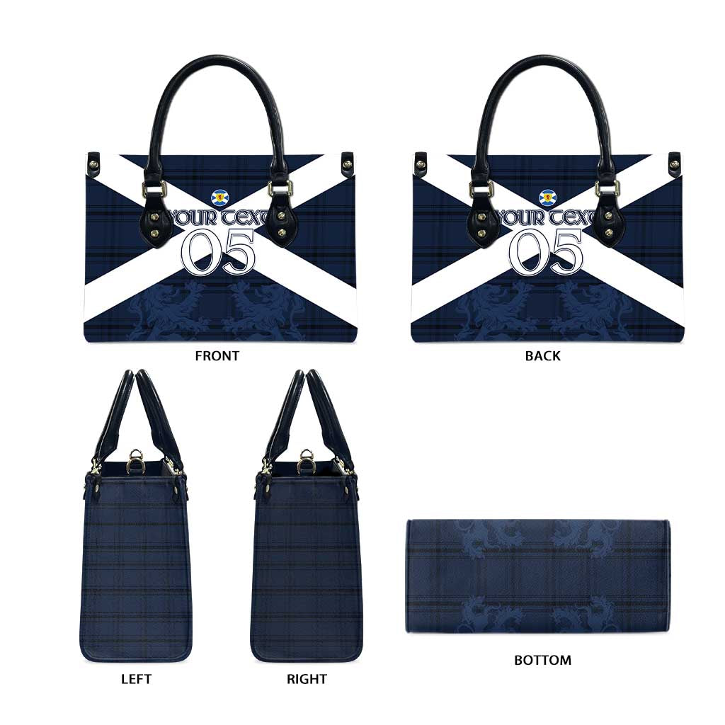 Custom Scotland Tartan Football Leather Bag Flag Style - Wonder Print Shop