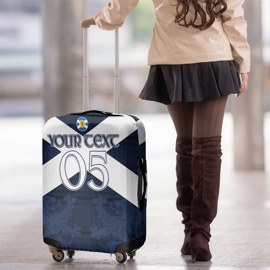 Custom Scotland Tartan Football Luggage Cover Flag Style - Wonder Print Shop