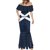 Custom Scotland Tartan Football Mermaid Dress Flag Style - Wonder Print Shop