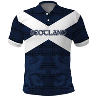 Custom Scotland Tartan Football Polo Shirt Flag Style - Wonder Print Shop