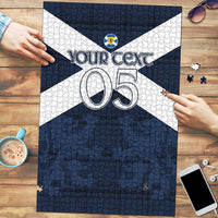 Custom Scotland Tartan Football Puzzle Flag Style - Wonder Print Shop