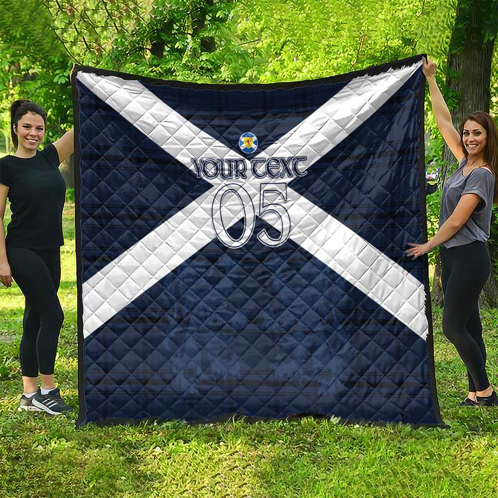 Custom Scotland Tartan Football Quilt Flag Style - Wonder Print Shop