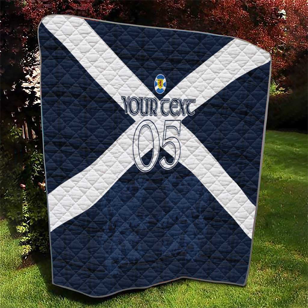 Custom Scotland Tartan Football Quilt Flag Style - Wonder Print Shop