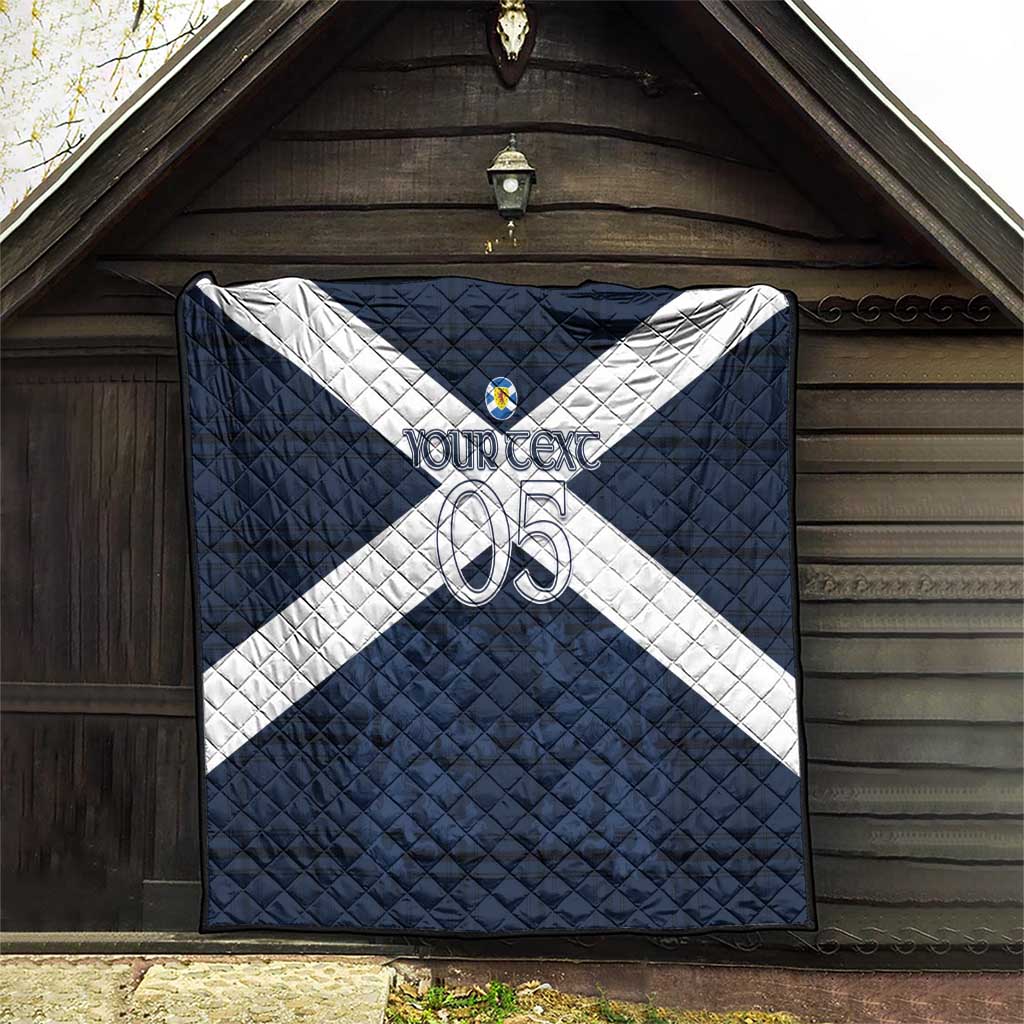 Custom Scotland Tartan Football Quilt Flag Style - Wonder Print Shop
