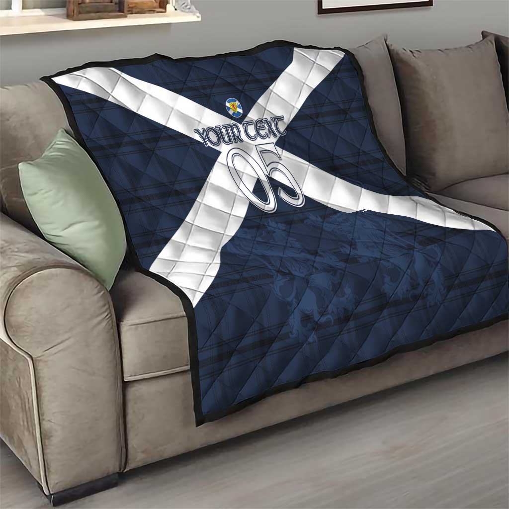 Custom Scotland Tartan Football Quilt Flag Style - Wonder Print Shop