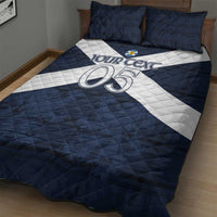 Custom Scotland Tartan Football Quilt Bed Set Flag Style - Wonder Print Shop