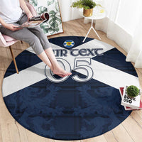 Custom Scotland Tartan Football Round Carpet Flag Style - Wonder Print Shop