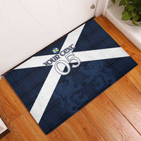 Custom Scotland Tartan Football Rubber Doormat Flag Style - Wonder Print Shop