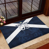 Custom Scotland Tartan Football Rubber Doormat Flag Style - Wonder Print Shop