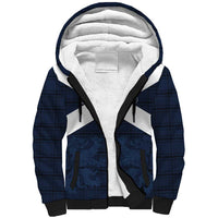 Custom Scotland Tartan Football Sherpa Hoodie Flag Style - Wonder Print Shop