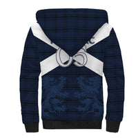 Custom Scotland Tartan Football Sherpa Hoodie Flag Style - Wonder Print Shop