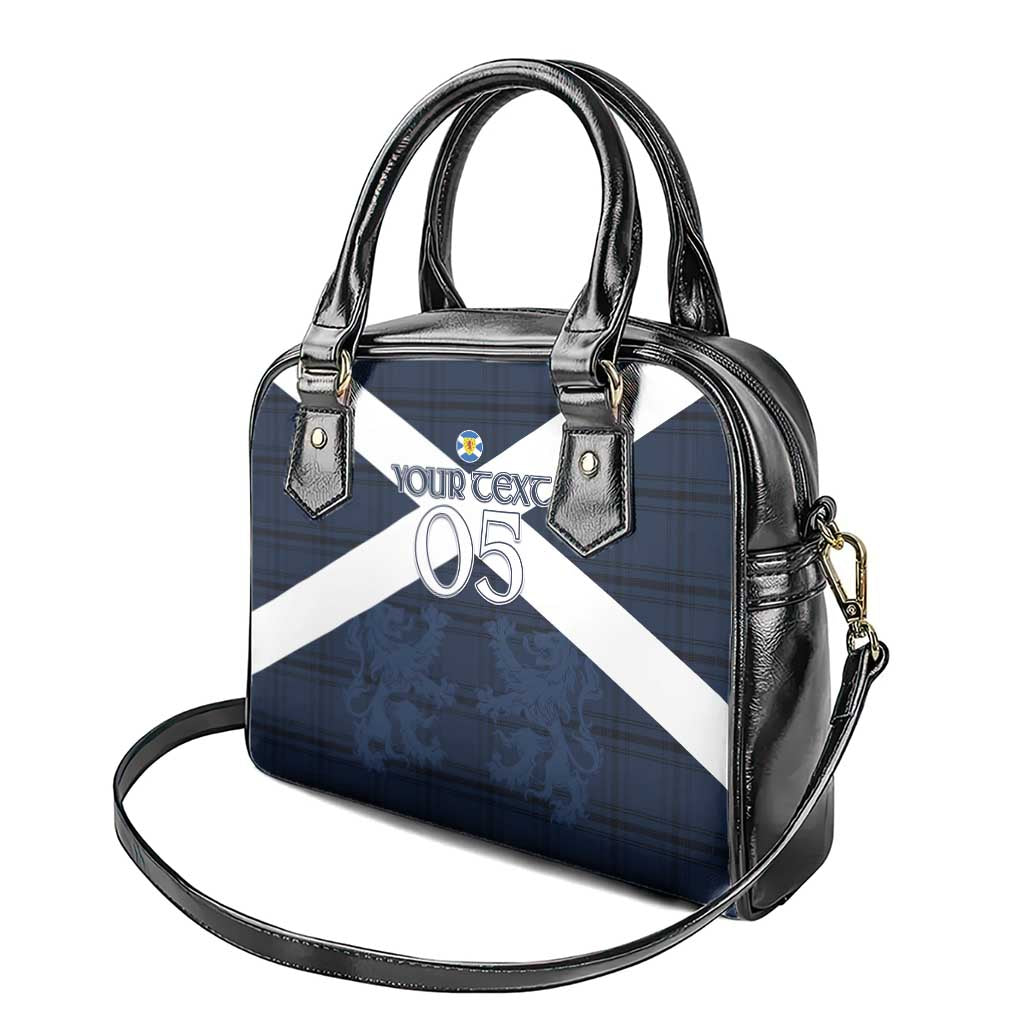 Custom Scotland Tartan Football Shoulder Handbag Flag Style - Wonder Print Shop