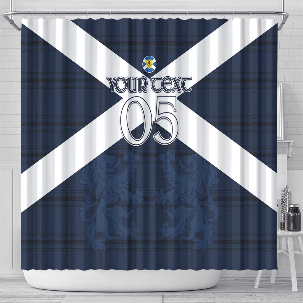 Custom Scotland Tartan Football Shower Curtain Flag Style - Wonder Print Shop