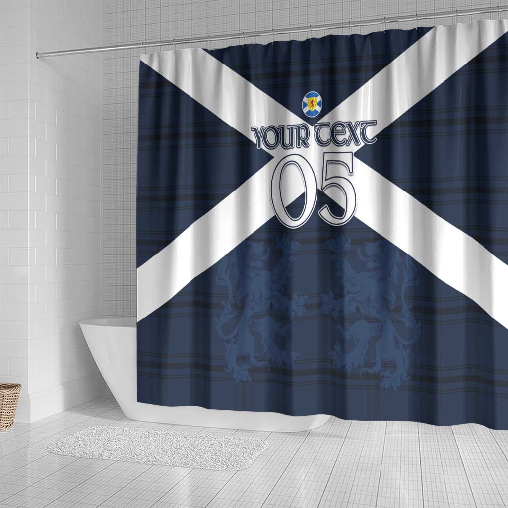 Custom Scotland Tartan Football Shower Curtain Flag Style - Wonder Print Shop