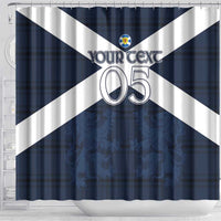 Custom Scotland Tartan Football Shower Curtain Flag Style - Wonder Print Shop
