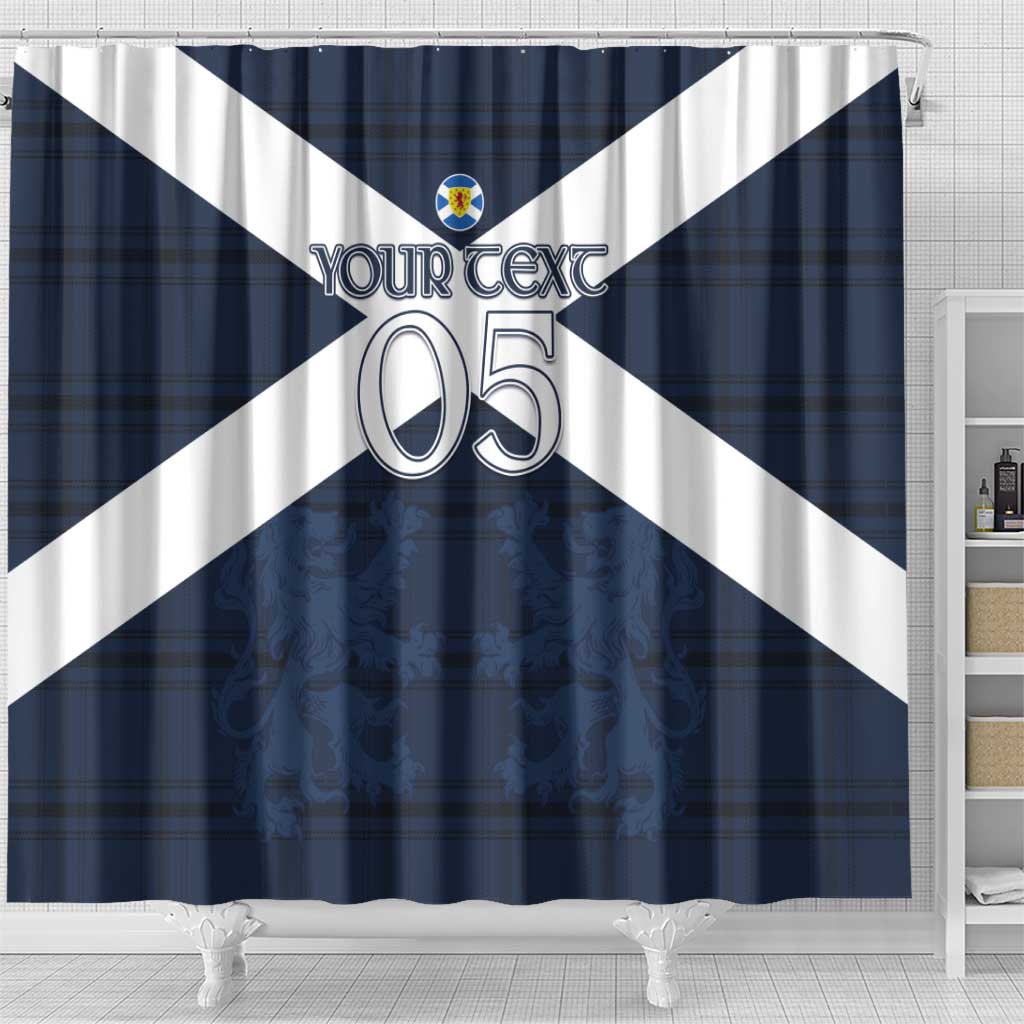 Custom Scotland Tartan Football Shower Curtain Flag Style - Wonder Print Shop