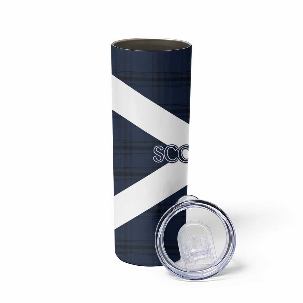 Scotland Tartan Football Skinny Tumbler Flag Style - Wonder Print Shop