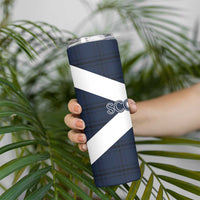 Scotland Tartan Football Skinny Tumbler Flag Style - Wonder Print Shop