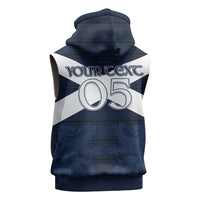 Custom Scotland Tartan Football Sleeveless Hoodie Flag Style - Wonder Print Shop