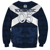 Custom Scotland Tartan Football Sweatshirt Flag Style - Wonder Print Shop