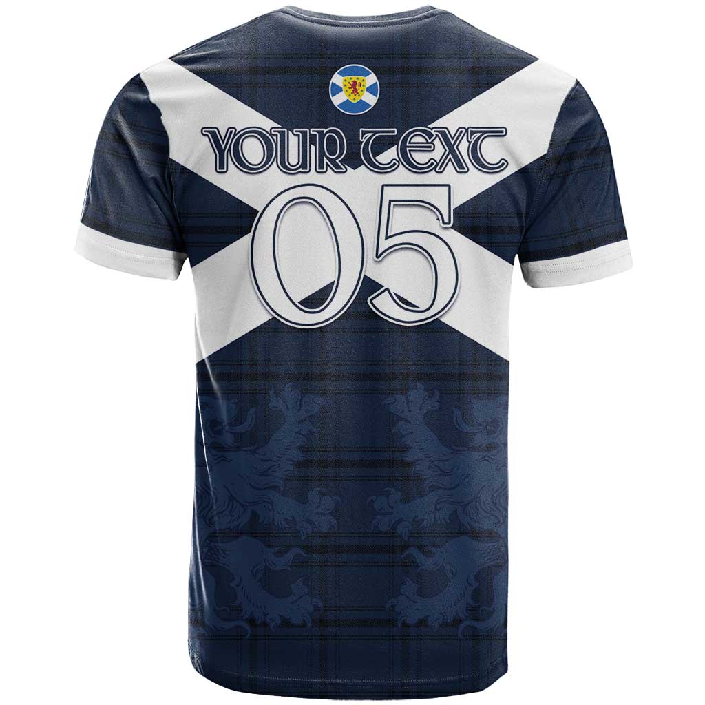 Custom Scotland Tartan Football T Shirt Flag Style - Wonder Print Shop