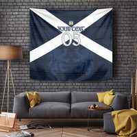 Custom Scotland Tartan Football Tapestry Flag Style - Wonder Print Shop