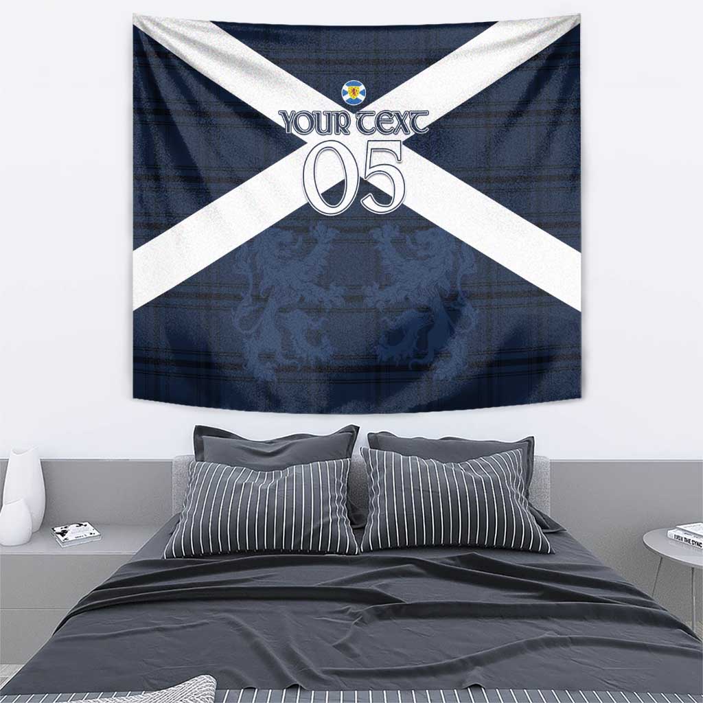 Custom Scotland Tartan Football Tapestry Flag Style - Wonder Print Shop