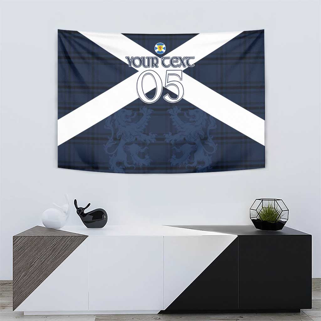 Custom Scotland Tartan Football Tapestry Flag Style - Wonder Print Shop