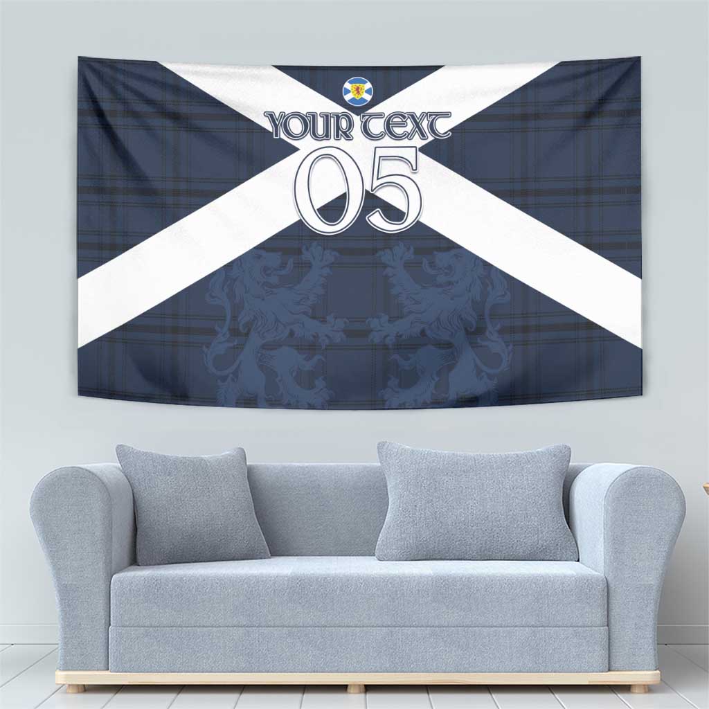 Custom Scotland Tartan Football Tapestry Flag Style - Wonder Print Shop