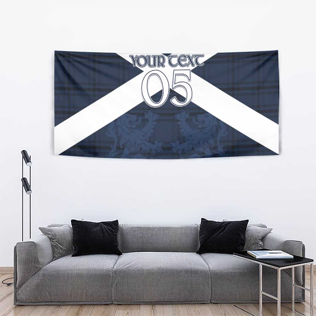 Custom Scotland Tartan Football Tapestry Flag Style - Wonder Print Shop