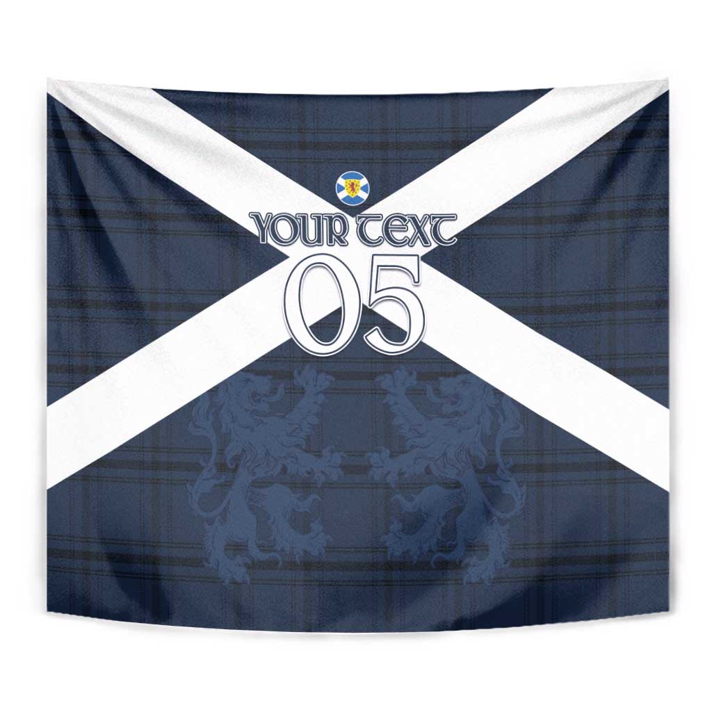 Custom Scotland Tartan Football Tapestry Flag Style - Wonder Print Shop