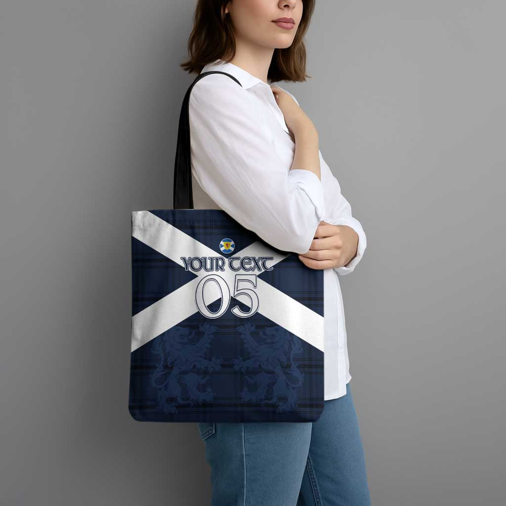 Custom Scotland Tartan Football Tote Bag Flag Style - Wonder Print Shop