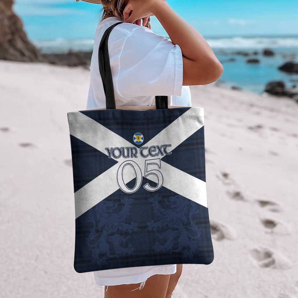 Custom Scotland Tartan Football Tote Bag Flag Style - Wonder Print Shop