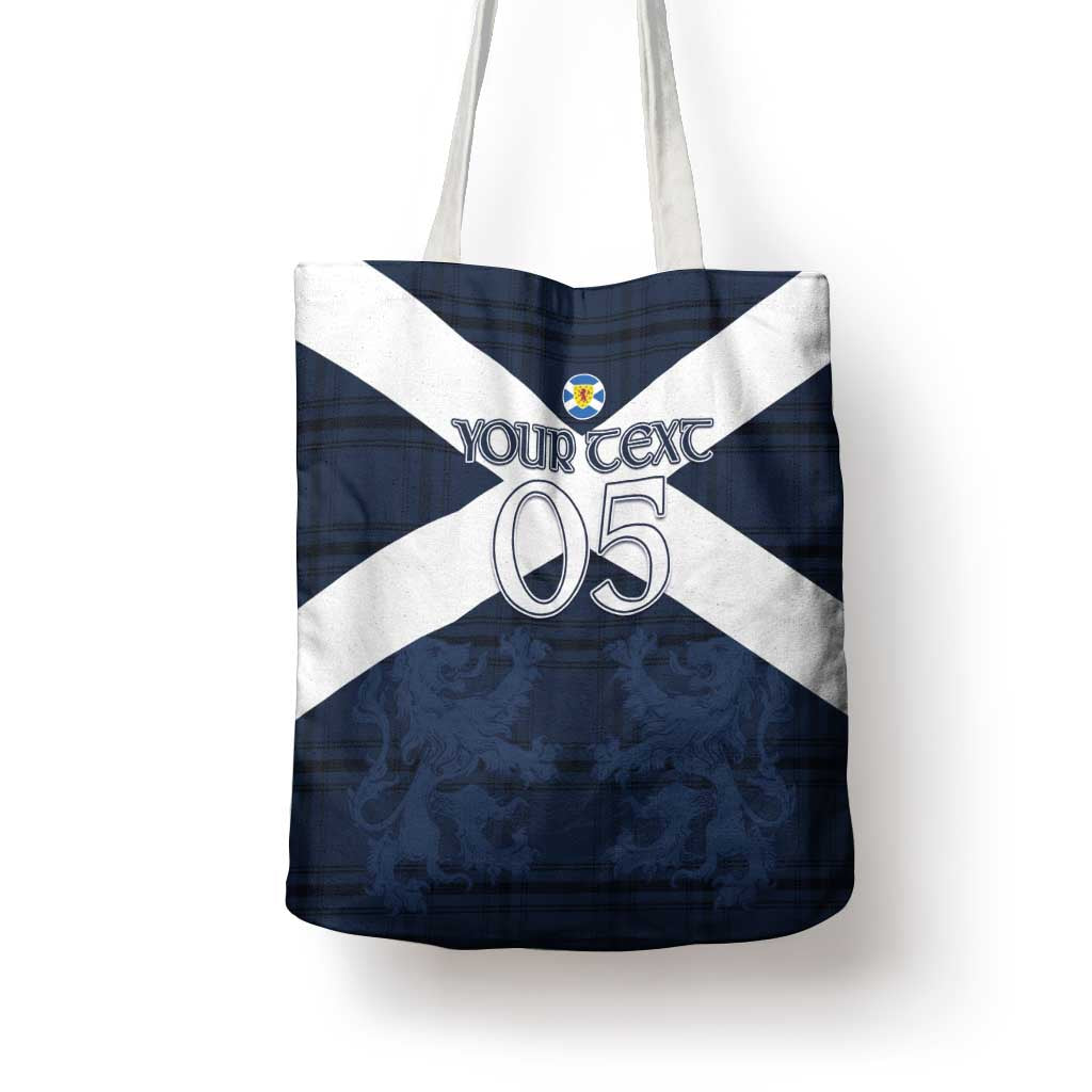 Custom Scotland Tartan Football Tote Bag Flag Style - Wonder Print Shop