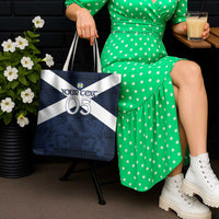 Custom Scotland Tartan Football Tote Bag Flag Style - Wonder Print Shop