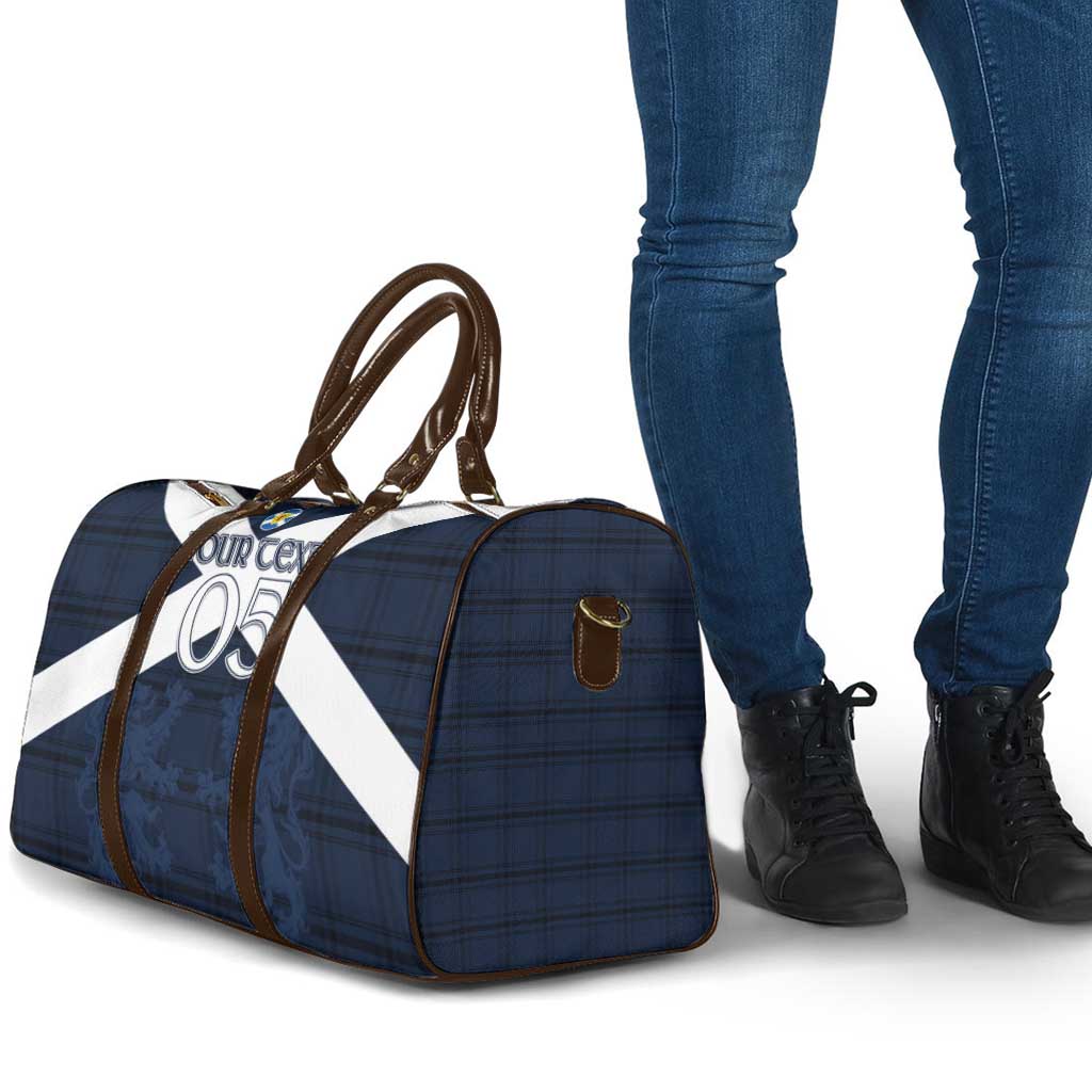 Custom Scotland Tartan Football Travel Bag Flag Style - Wonder Print Shop