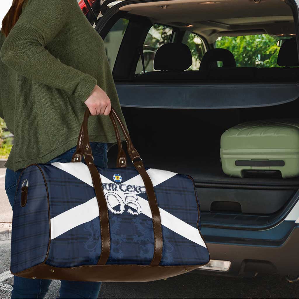 Custom Scotland Tartan Football Travel Bag Flag Style - Wonder Print Shop