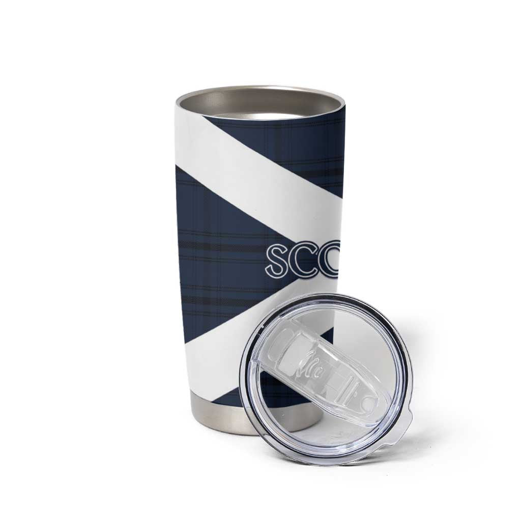 Scotland Tartan Football Tumbler Cup Flag Style - Wonder Print Shop