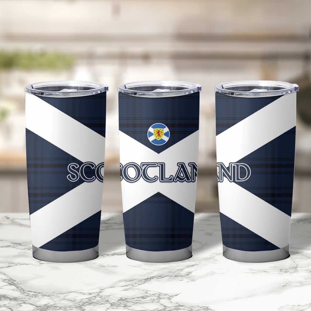 Scotland Tartan Football Tumbler Cup Flag Style - Wonder Print Shop
