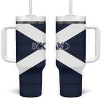Scotland Tartan Football Tumbler With Handle Flag Style - Wonder Print Shop