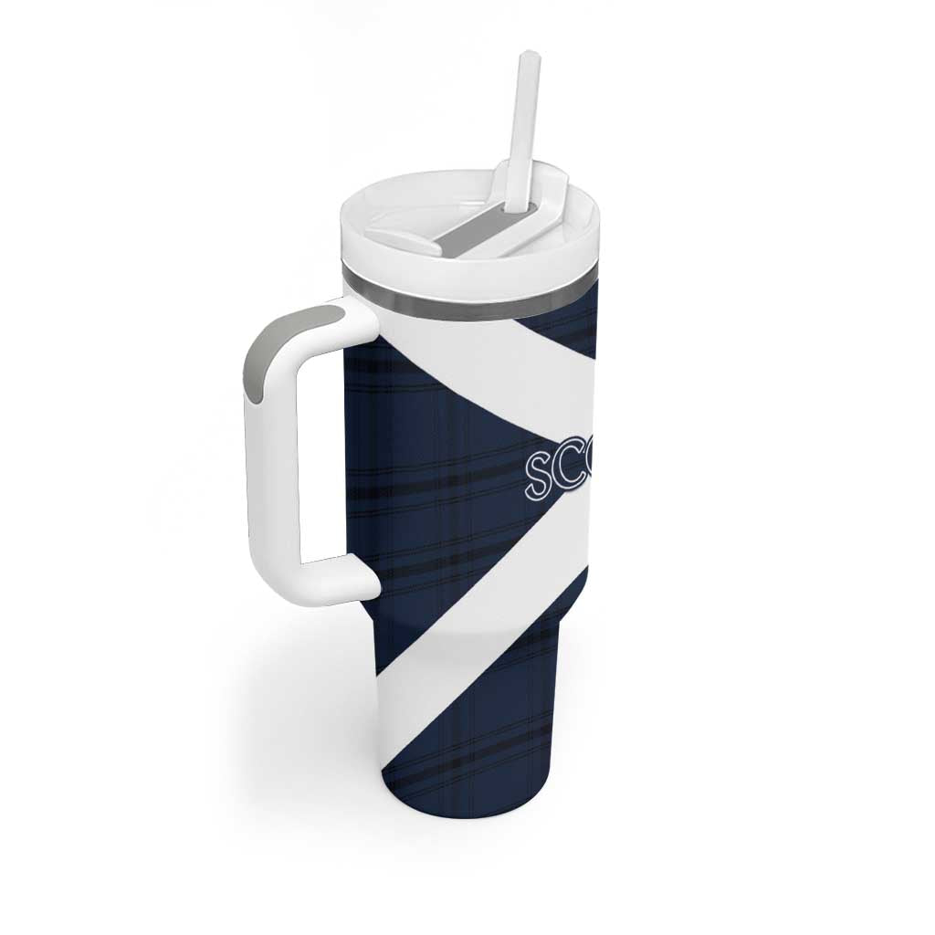 Scotland Tartan Football Tumbler With Handle Flag Style - Wonder Print Shop
