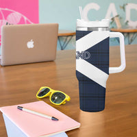 Scotland Tartan Football Tumbler With Handle Flag Style - Wonder Print Shop