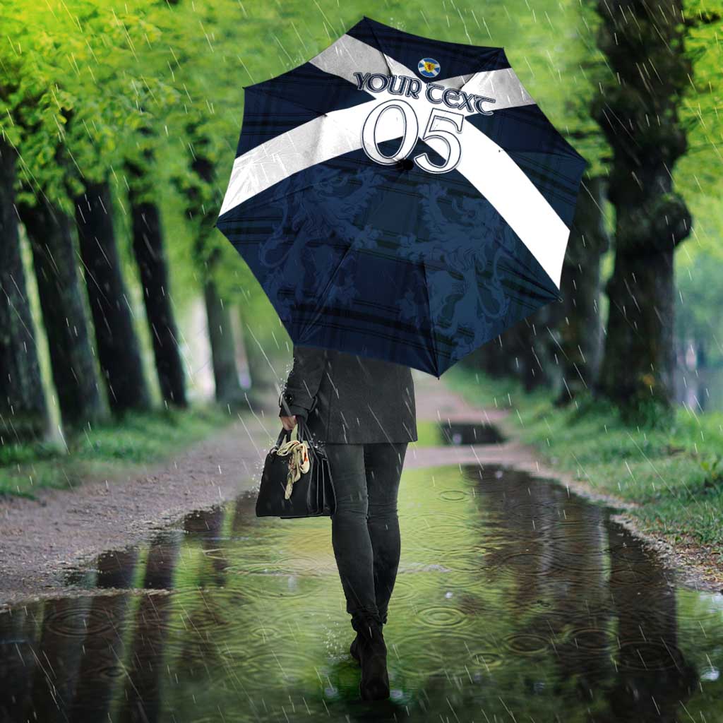 Custom Scotland Tartan Football Umbrella Flag Style - Wonder Print Shop