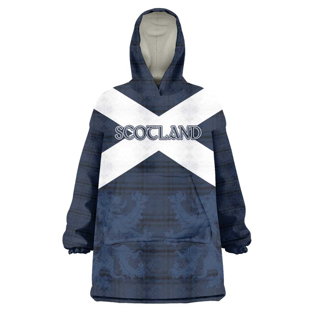 Custom Scotland Tartan Football Wearable Blanket Hoodie Flag Style - Wonder Print Shop