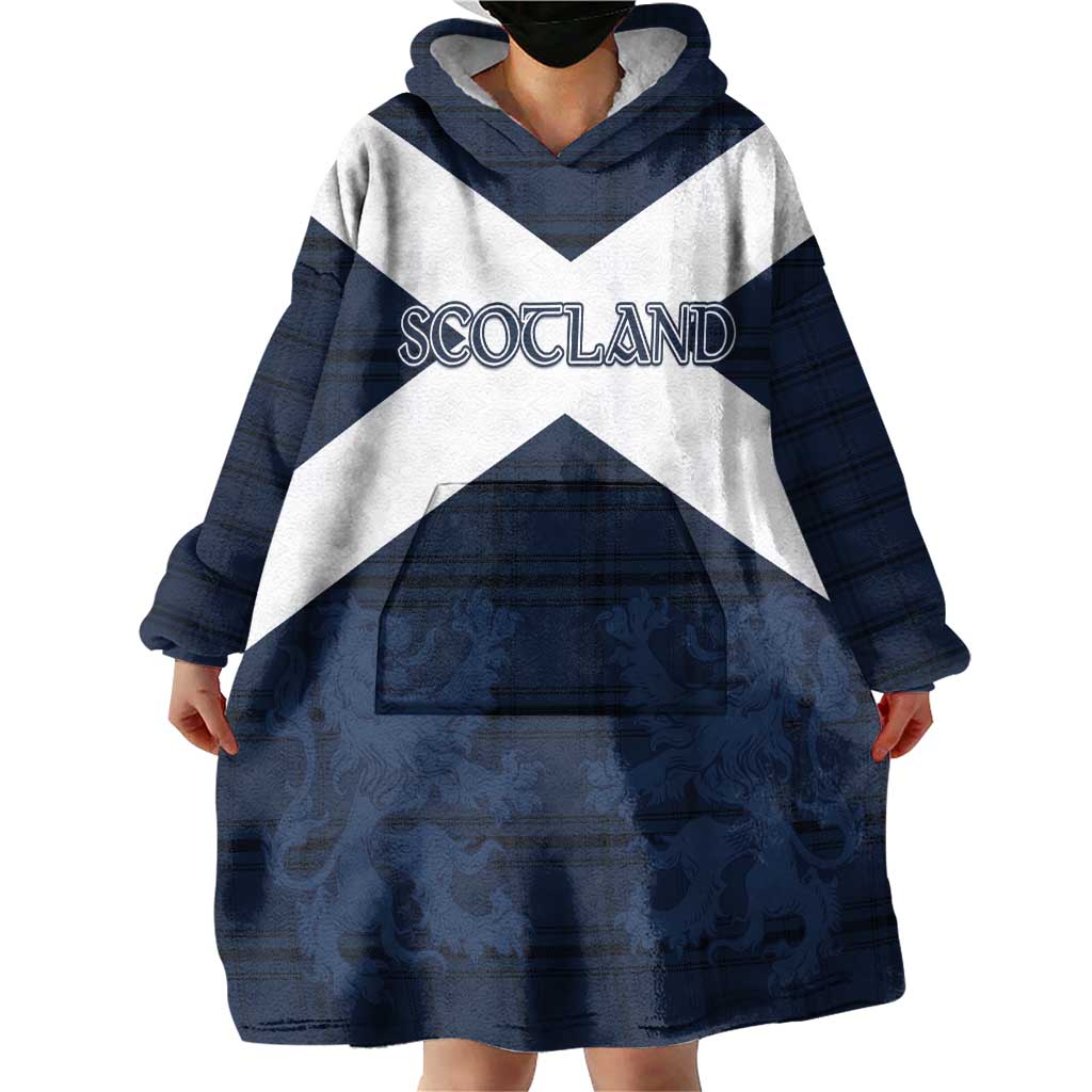 Custom Scotland Tartan Football Wearable Blanket Hoodie Flag Style - Wonder Print Shop