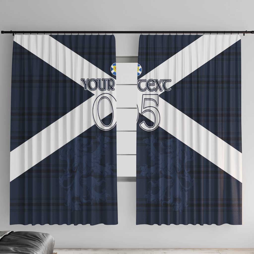 Custom Scotland Tartan Football Window Curtain Flag Style - Wonder Print Shop