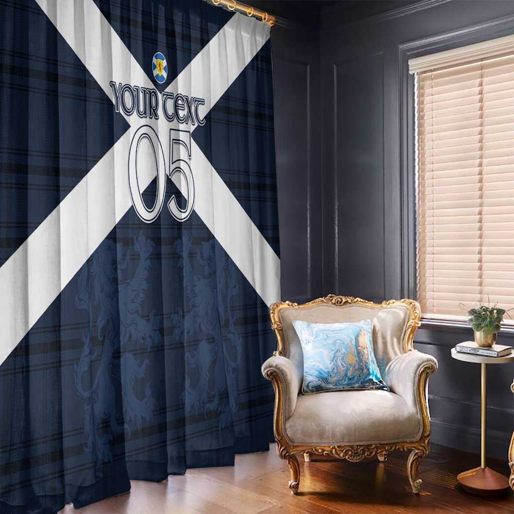 Custom Scotland Tartan Football Window Curtain Flag Style - Wonder Print Shop