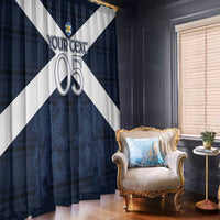 Custom Scotland Tartan Football Window Curtain Flag Style - Wonder Print Shop