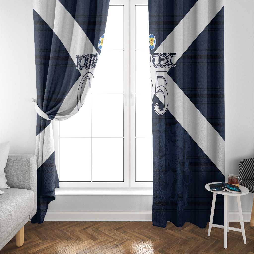 Custom Scotland Tartan Football Window Curtain Flag Style - Wonder Print Shop