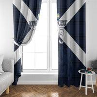 Custom Scotland Tartan Football Window Curtain Flag Style - Wonder Print Shop